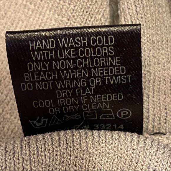 360 Sweater Gray Taupe Long Maxi Knit Pencil Skirt Size Large Italian Yarn NWT - Picture 9 of 12